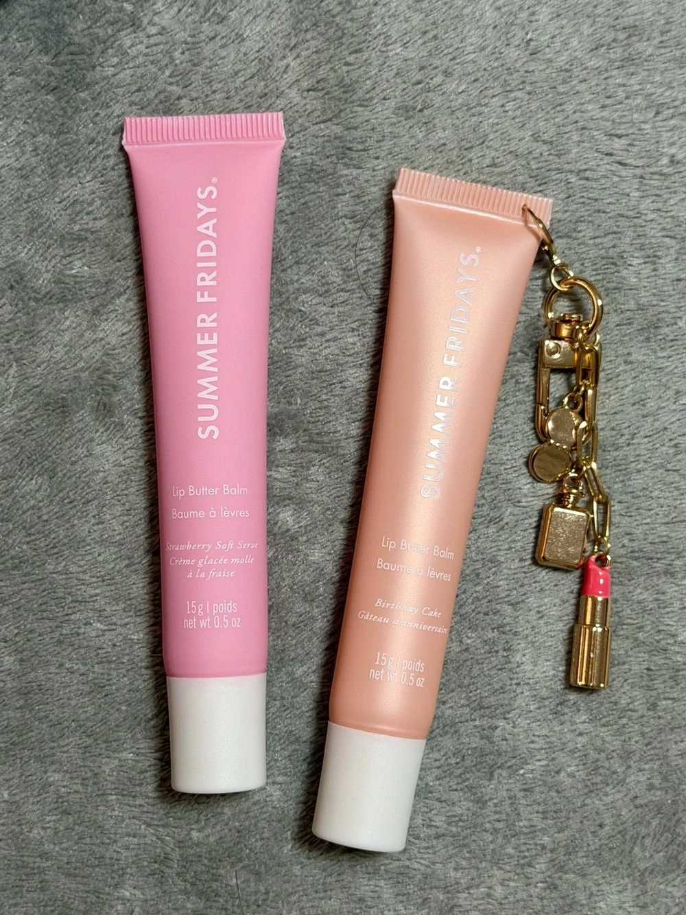 Summer Fridays Lip Butter Balm Duo — Strawberry Soft Serve & Birthday Cake